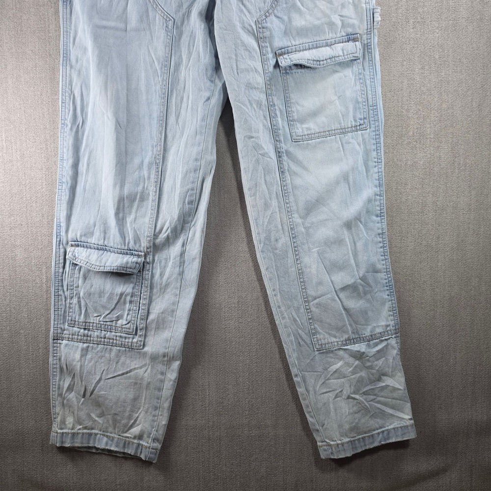Wild Fable Denim Overalls Womens Small Light Blue Cargo‎ Utility Cotton - Picture 11 of 16